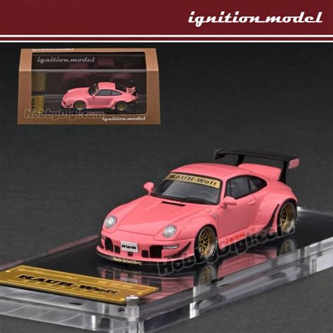 Ignition Model 164 High End Resin Model Car Rwb 993 Pink Metallic