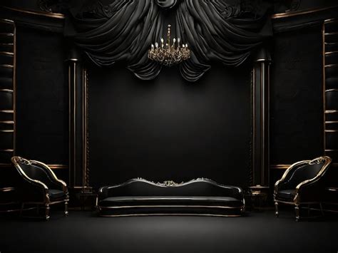 Premium Photo Black Luxury Background