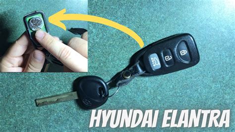 How To Change A Hyundai Elantra Key Fob Battery Youtube