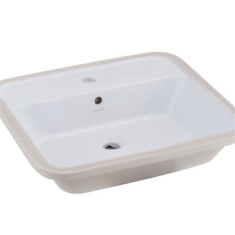 Johnson Suisse Gemelli Rectangular Undercounter Basin One Center Tap