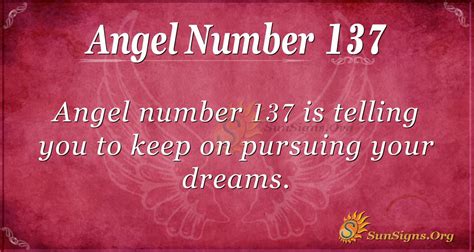 Angel Number 137 Meaning Be More Ambitious Sunsignsorg