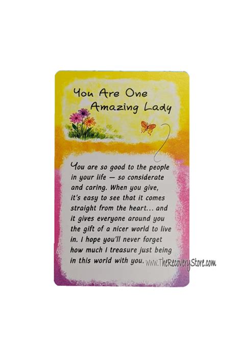 Mini Card – You Are One Amazing Lady – The Recovery Store