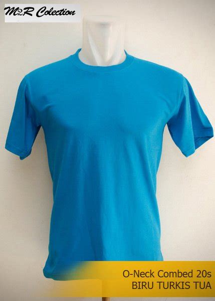 Jual Kaos Tsirt Polos Combed Biru Turkis Tua S Di Lapak Iktaso