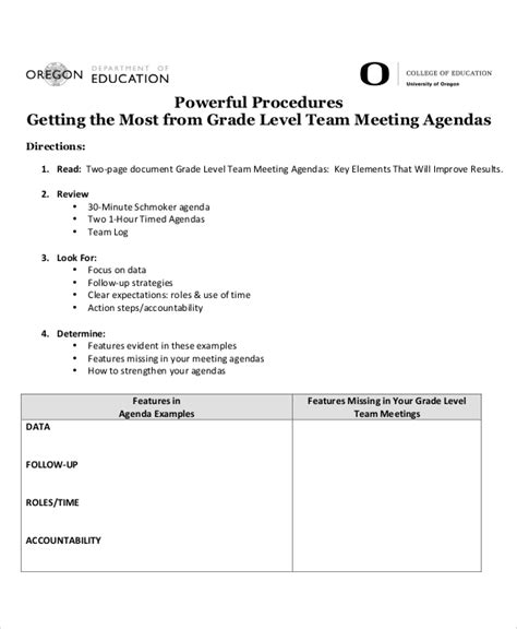 Free 30 Meeting Agenda Samples In Ms Word Pdf