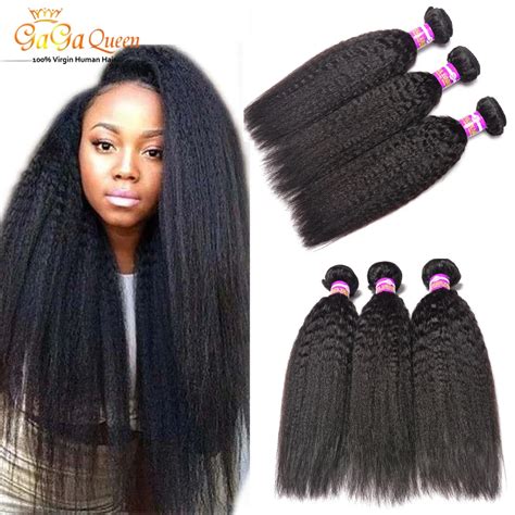 Kinky Straight 7a Unprocessed Virgin Hair Brazilian Kinky Straight Hair