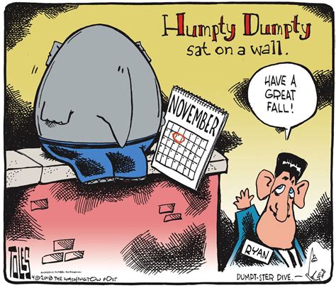 Political Cartoon U S Paul Ryan Retirement Midterms GOP Humpty Dumpty