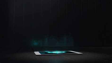 City projection futuristic holographic display phone tablet hologram technology Stock Video ...