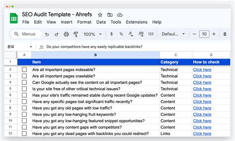 Free Web Optimization Audit Template For 2023 SEO Friendly Links