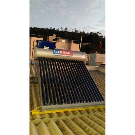 Kit Aquecedor Solar A V Cuo Acoplado Boiler Lts Tubos