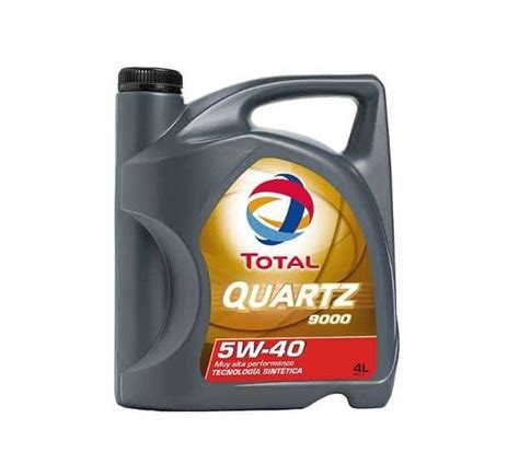 Aceite Total Quartz 9000 sintético 5W40 4 Litros Peucor Repuestos