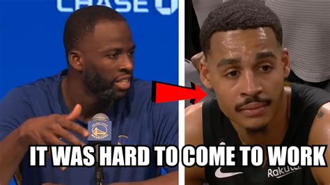 Draymond Green SPEAKS On How Jordan Poole Messed Up Chemistry Last