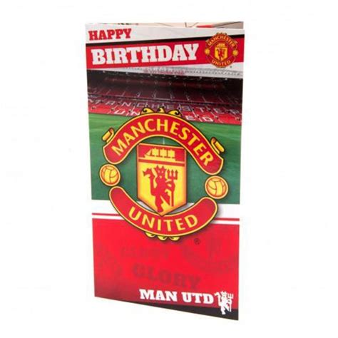 Manchester United Fc Birthday Card Stadium