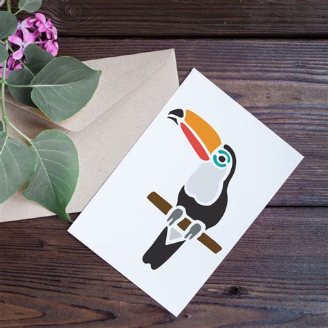 Toucan Stencil - DIY Craft Template | CraftStar