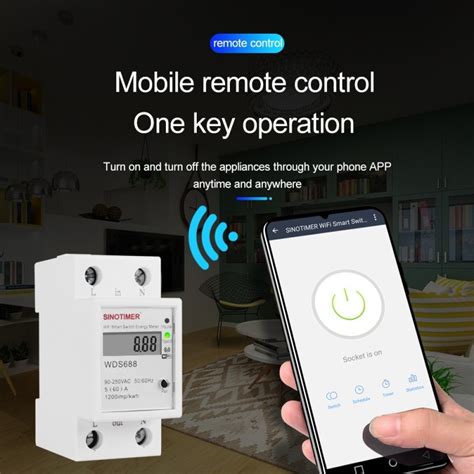 Sinotimer Wds Smart Wifi Single Phase Power Meter Mobile App Home