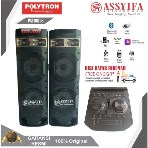 Jual Speaker Aktif Polytron Pas 10d28 10inch New Garansi Resmi 100 Ori