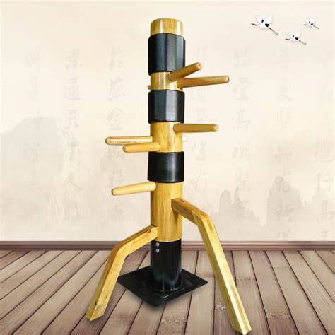 WUDETONTraditional Kung Fu Wing Chun Wooden Dummy With Protective Pads