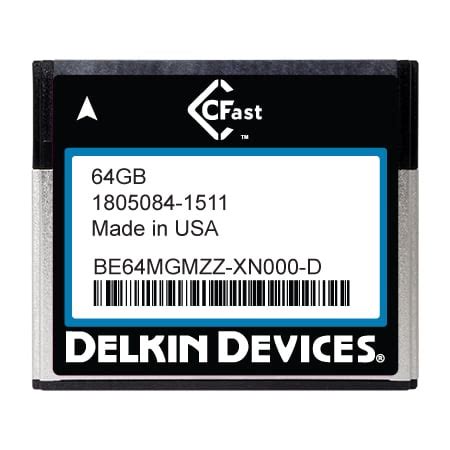 CFast SATA Cards Delkin Devices Rugged Controlled Storage