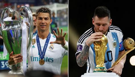 Đổi 5 Champions League Lấy World Cup Như Messi Và Phản ứng Của Ronaldo