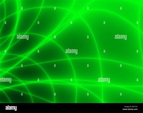 Green Neon Light Design Stock Photo Alamy