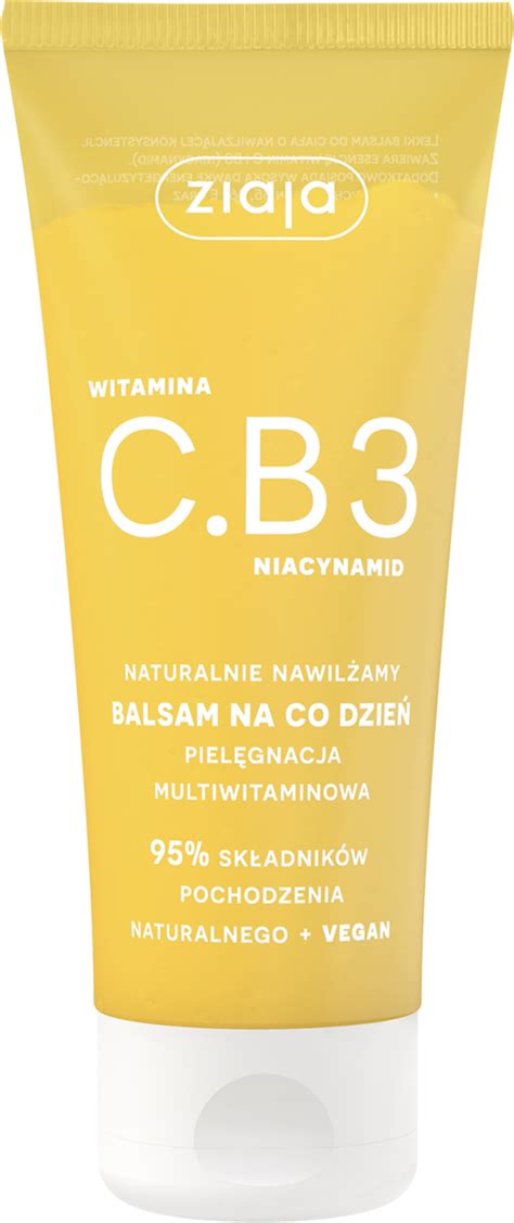 ZIAJA Naturalnie Nawilżamy balsam do ciała na co dzień wit C i B3