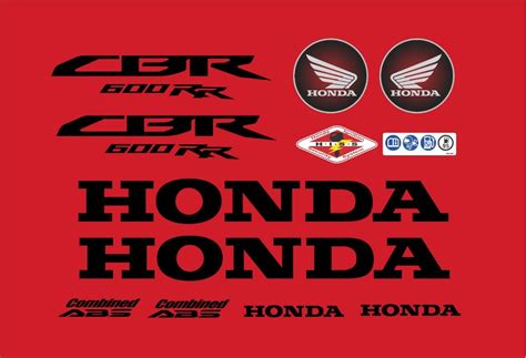 Kit Adesivo Faixa Emblema Honda Cbr 600rr 2013 Vermelha F087 Mercado