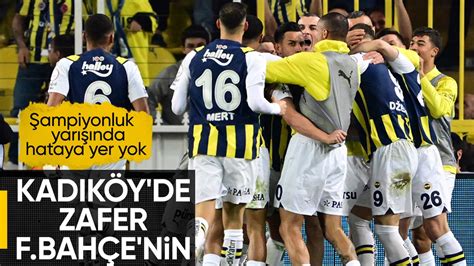 Fenerbahçe Adana Demirspor u devirdi