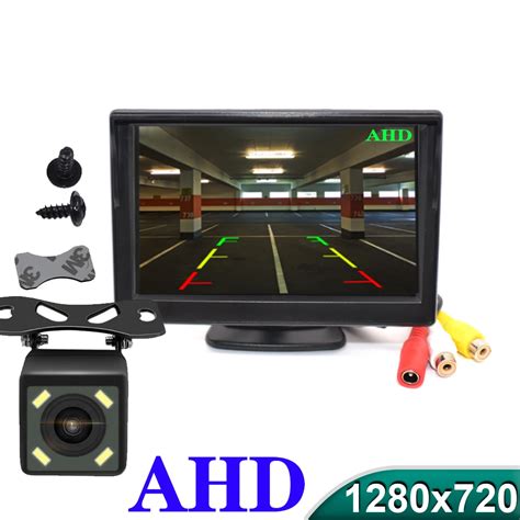 5 Inch AHD IPS Car Monitor 1920 1080P With Vehicle Rear View Backup