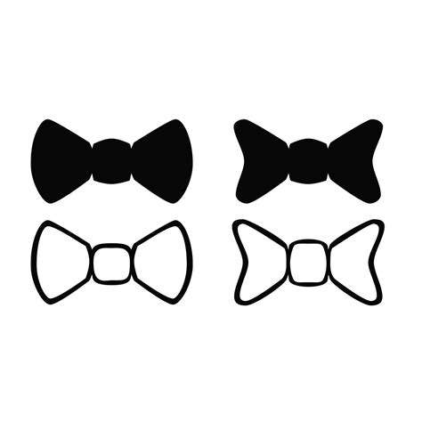 Black Bow Tie Silhouette