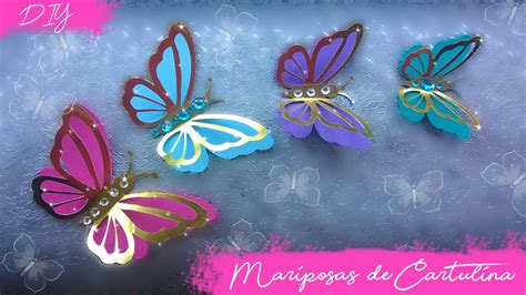 DIY Mariposas De Cartulina Kath Reyes YouTube