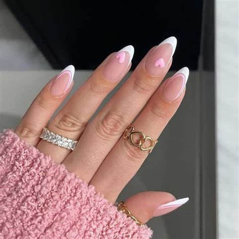 Pink Tip Nails Almond Ubicaciondepersonas Cdmx Gob Mx