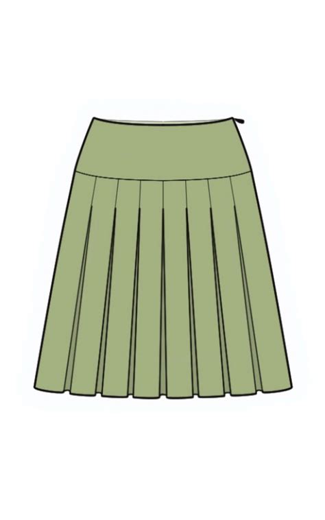 Box Pleated Skirt Pattern