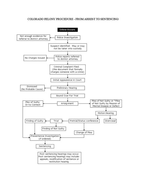 Colorado Felony Court Procedures - Process Flow Chart - Colorado ...