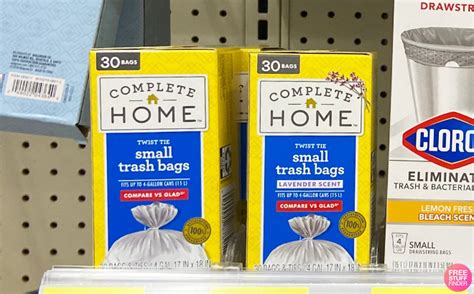 Complete Home Trash Bags 3 For 448 Free Stuff Finder