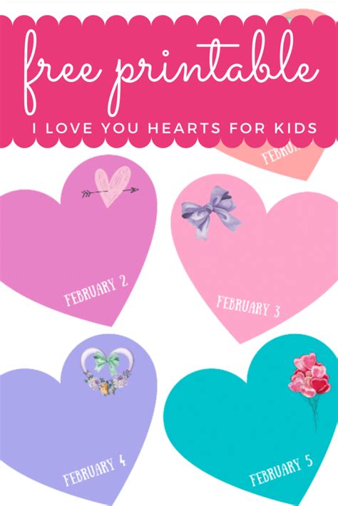 Valentine's Day Countdown Hearts Printable » The Denver Housewife