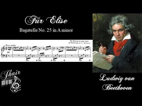 BEETHOVEN Für Elise sheet music YouTube