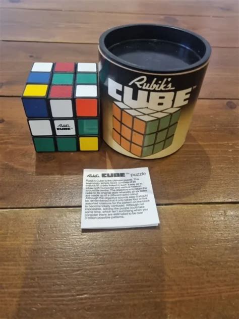 ORIGINAL RUBIK S CUBE Vintage Puzzle Retro Toy Ideal 1981 Boxed EUR 29