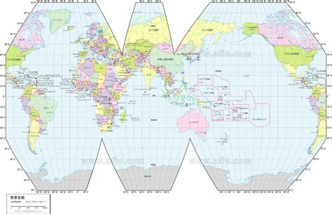 世界全図 行政区分図 ベクター地図素材のダウンロード販売 アフロモール