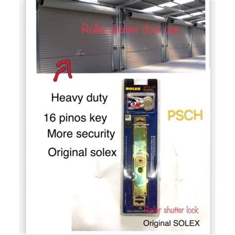 Roller Shutter Door Lock SOLEX Heavy Duty Original Pintu Kedai Shopee