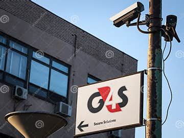 G4s Vanguarda Segurança E Vigilância Ltda - Logotipo De G4S Na Frente De Seu Escritório Em Belgrado, Sérvia ...