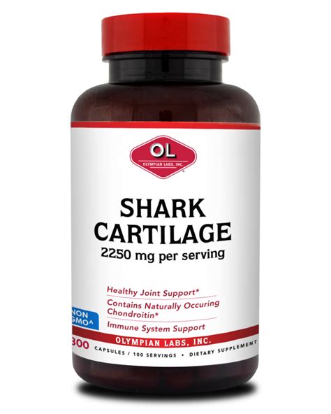 SHARK CARTILAGE - 2,250mg per Serving - 300 capsules | Olympian Labs