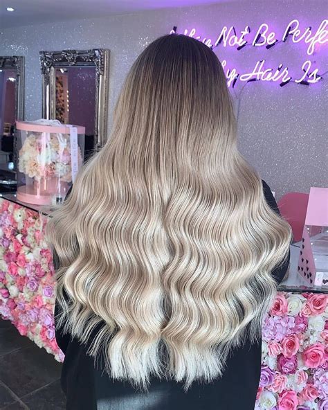 Beauty Works Hair Extensions On Instagram “hair 𝓖𝓞𝓐𝓛𝓢 🤩 22 Gold Double Weft In Shade Barley