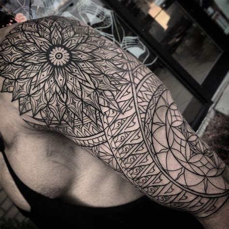 Sacred Geometry Tattoo Half Sleeve