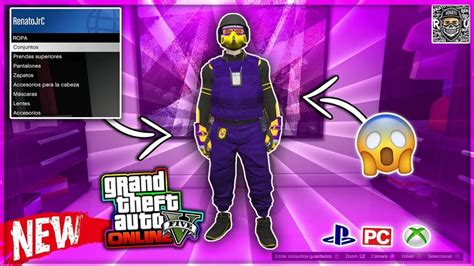 Nuevo Conjunto Mod Joggers Morados Con Placa Iaa Modded Outfit Gta 5 Online【ps4ps5xboxonepc