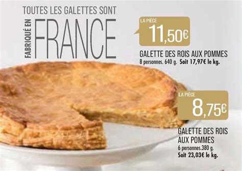 Promo Galette Des Rois Aux Pommes Chez Match ICatalogue Fr