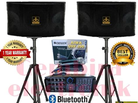 Paket Speaker Karaoke Dusenberg Inch Ampli Mixer Bluetooth Original