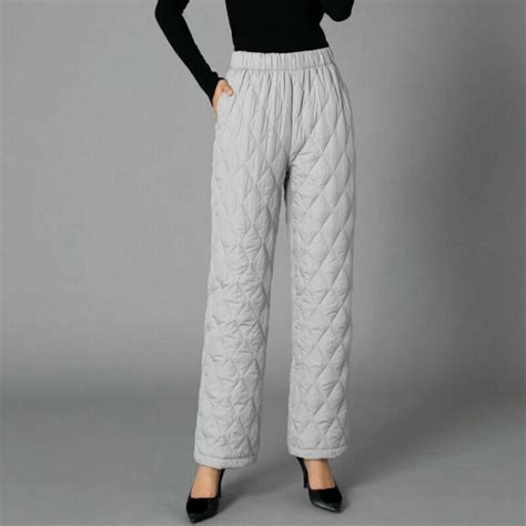 Pantalon Femmes Hiver Chaud Vers Le Bas Coton Pantalon Matelass