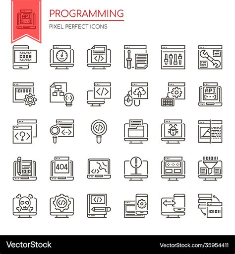 Programmierung dünne Linie und Pixel perfekte Symbole