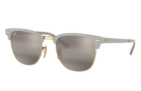 Clubmaster Metal Sunglasses In Grey And Grey Rb3716 Ray Ban® Us