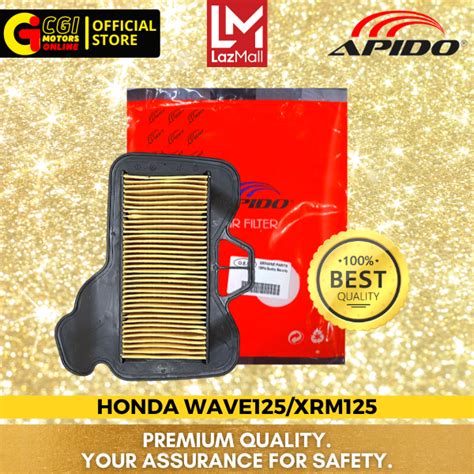 APIDO Air Cleaner Filter Element For Honda Wave125 XRM125 Lazada PH