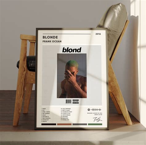 Frank Ocean Blonde Album Cover Poster Frank Ocean Blonde Etsy Australia